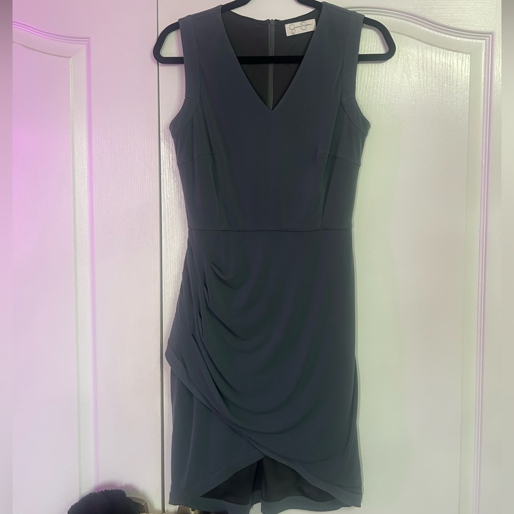 Blue/grey evening dress